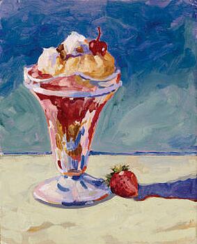 Strawberry Sundae by Michael Hallinan, Art Print | Barewalls Posters