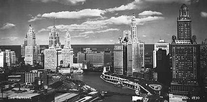 Skyline-Chicago, 1930, Art Print | Barewalls Posters & Prints | bw1108751