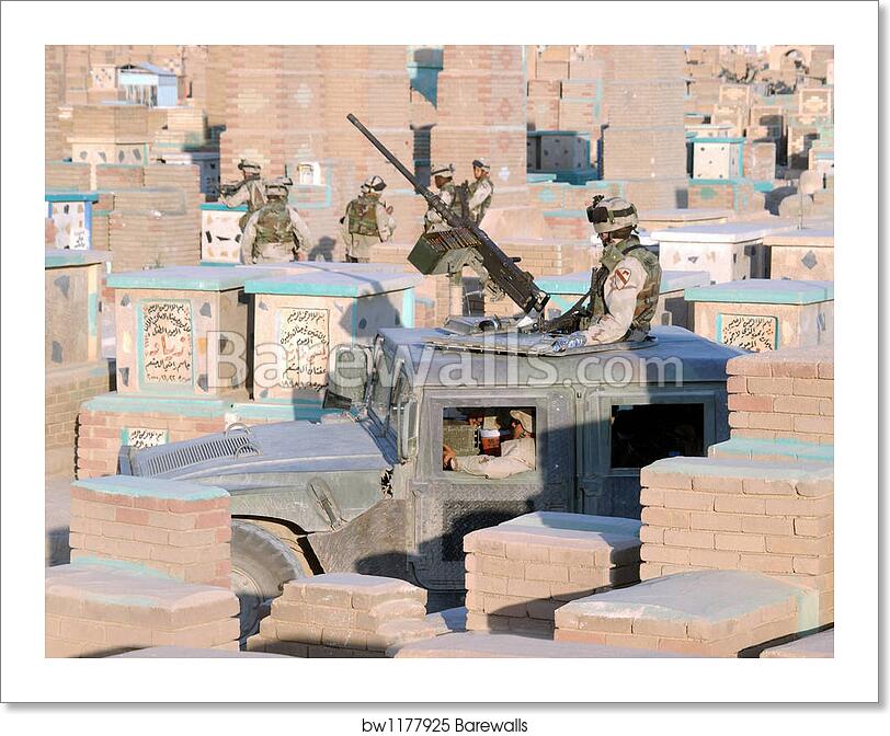A Soldier Mans A M2 50 Caliber Machine Gun Atop A Humvee By Stocktrek Images Art Print Barewalls Posters Prints Bw A Soldier Mans A M2 50 Caliber Machine Gun Atop A Humvee By Stocktrek Images Art Print Barewalls Posters Prints Bw