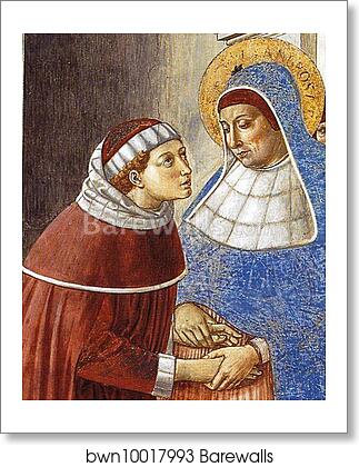 Arrival of St. Augustine in Milan. Detail by Benozzo Gozzoli, Art Print Arrival of St. Augustine in Milan. Detail by Benozzo Gozzoli, Art Print