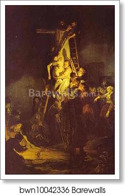 Descent From the Cross by Rembrandt Harmenszoon Van Rijn, Art Print Descent From the Cross by Rembrandt Harmenszoon Van Rijn, Art Print