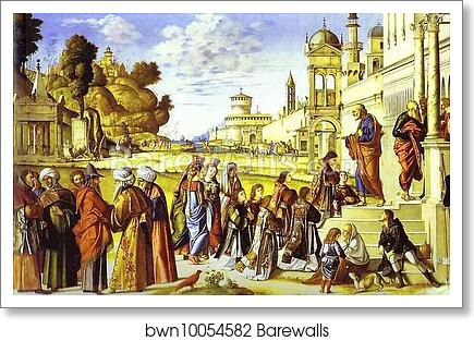 The Ordination of St. Stephen as Deacon by Vittore Carpaccio, Art Print The Ordination of St. Stephen as Deacon by Vittore Carpaccio, Art Print