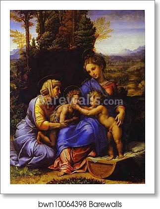 The Holy Family, known as Little Holy Family by Raphael, Art Print The Holy Family, known as Little Holy Family by Raphael, Art Print