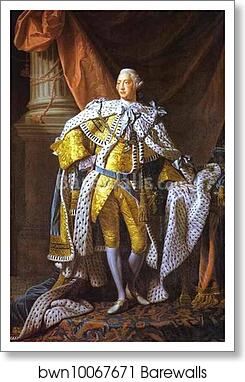 Portrait of George III by Allan Ramsay, Art Print