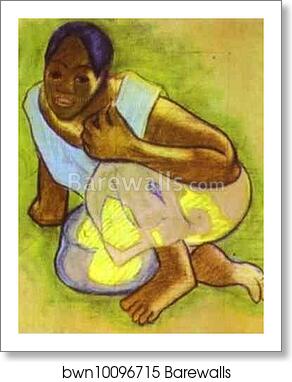 Study for "When Will You Marry?" by Paul Gauguin, Art Print