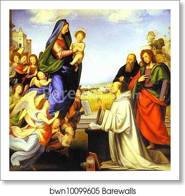 The Vision of St. Bernard by Fra Bartolommeo, Art Print