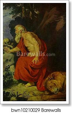 St. Jerome by Sir Anthony Van Dyck, Art Print