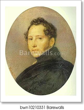Portrait of the Artist Sylvester Shchedrin by Karl Brulloff, Art Print Portrait of the Artist Sylvester Shchedrin by Karl Brulloff, Art Print