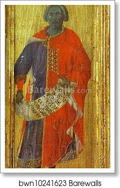 Maestà (front, predella) The Prophet Solomon by Duccio Di Buoninsegna, Art Print Maestà (front, predella) The Prophet Solomon by Duccio Di Buoninsegna, Art Print