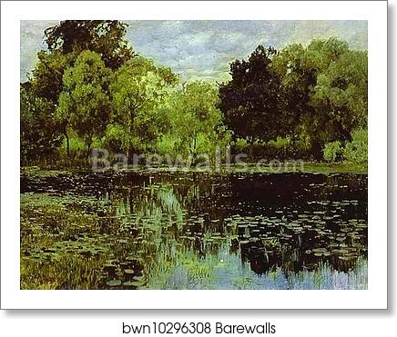 Overgrown Pond by Isaac Levitan, Art Print