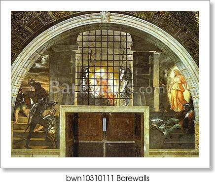 The Freeing of St. Peter by Raphael, Art Print