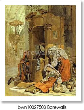 Confession of an Italian Woman by Karl Brulloff, Art Print