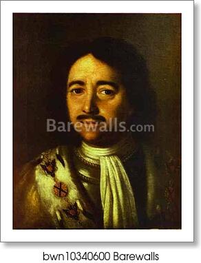 Portrait of Peter the Great by Aleksey Antropov, Art Print