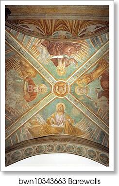 Tabernacle of the Madonna delle Tosse: Four Evangelists by Benozzo Gozzoli, Art Print Tabernacle of the Madonna delle Tosse: Four Evangelists by Benozzo Gozzoli, Art Print