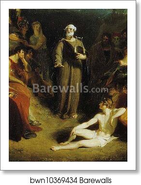 Homer Reciting His Poems. Detail by Sir Thomas Lawrence, Art Print