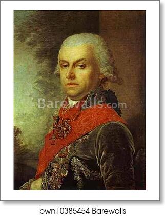 Portrait of D. P. Troschinsky by Vladimir Borovikovsky, Art Print Portrait of D. P. Troschinsky by Vladimir Borovikovsky, Art Print