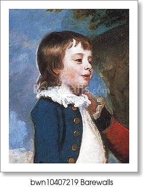 George Grenville, Earl Temple, Mary, Countess Temple, and Their Son Richard. Detail by Sir Joshua Reynolds, Art Print