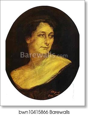 Portrait of Anna Staal by Valentin Serov, Art Print