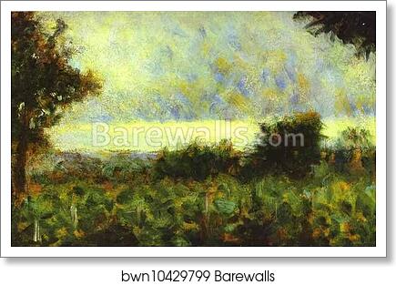 Landscape by Georges Seurat, Art Print