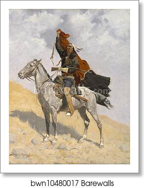 The Blanket Signal by Frederic Remington, Art Print
