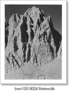 Mt. Winchell, Kings River Canyon (Proposed as a national park), California, 1936. (vertical orientation).  Photographs of National Parks and Monuments, compiled 1941 - 1942, documenting the period ca. 1933 - 1942 by Ansel Adams (1902-1984), Art Print