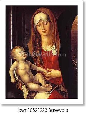 Virgin and Child before an Archway by Albrecht Dürer, Art Print