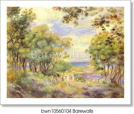 Landscape at Beaulieu (Paysage à Beaulieu) by Pierre-Auguste Renoir, Art Print