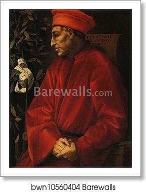 Portrait of Cosimo de' Medici Il Vecchio by Jacopo Carrucci, Known As Pontormo, Art Print