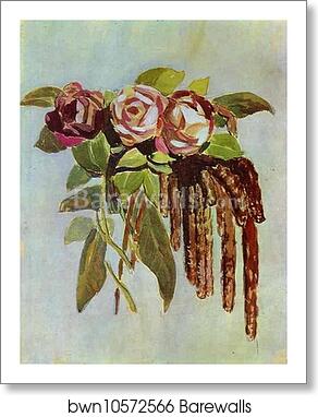 Roses and Catkins by Victor Borisov-Musatov, Art Print