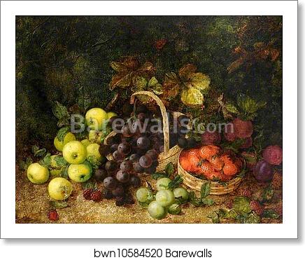 Still Life of Various Fruit by George Clare, Art Print