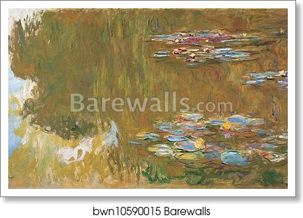 The Water Lily Pond, c. 1917-19 by Claude Monet, Art Print