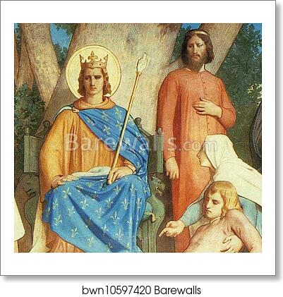 Saint Louis Rendering Justice. Detail by William-Adolphe Bouguereau, Art Print Saint Louis Rendering Justice. Detail by William-Adolphe Bouguereau, Art Print