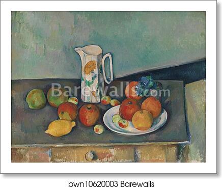 Still life by Paul Cézanne, Art Print