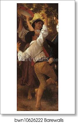 Return from the Harvest. Detail by William-Adolphe Bouguereau, Art Print Return from the Harvest. Detail by William-Adolphe Bouguereau, Art Print
