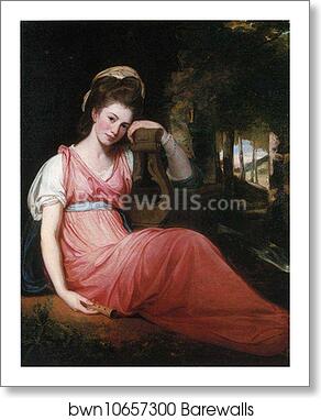 Mrs John Birch by George Romney, Art Print