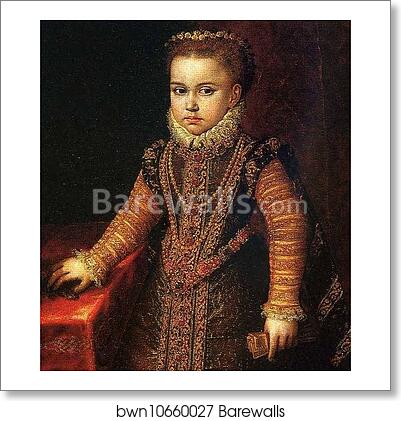 Portrait of the Infantas Isabella Clara Eugenia and Catalina Micaela. Detail by Sofonisba Anguissola, Art Print Portrait of the Infantas Isabella Clara Eugenia and Catalina Micaela. Detail by Sofonisba Anguissola, Art Print