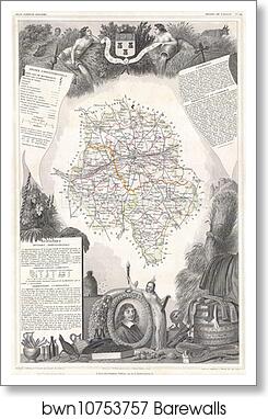 Dept. De L’Indre et Loire by Victor Jules Levasseur, Art Print