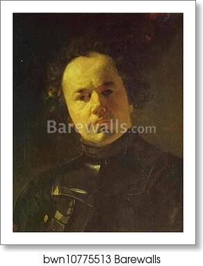 Portrait of Ya. F. Yanenko with Armour by Karl Brulloff, Art Print Portrait of Ya. F. Yanenko with Armour by Karl Brulloff, Art Print