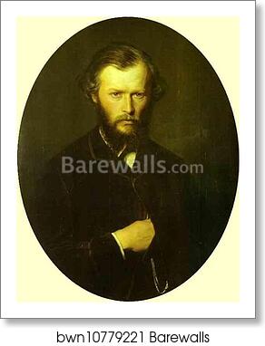 Portrait of Nikolai Lanin by Vasily Perov, Art Print