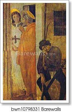 The Liberation of St. Peter from Prison. Detail by Filippino Lippi, Art Print