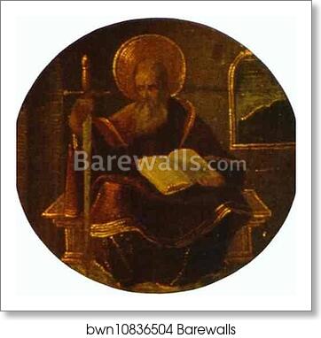 St. Paul. Detail from St. Lawrence by Francisco De Zurbarán, Art Print
