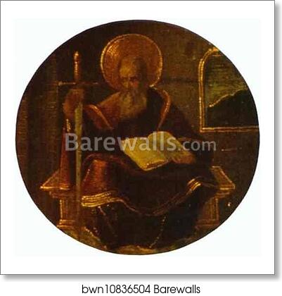 St. Paul. Detail from St. Lawrence by Francisco De Zurbarán, Art Print St. Paul. Detail from St. Lawrence by Francisco De Zurbarán, Art Print