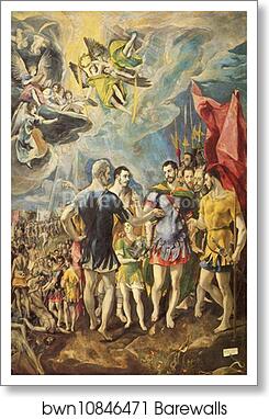 The Martyrdom of St. Maurice by El Greco, Art Print