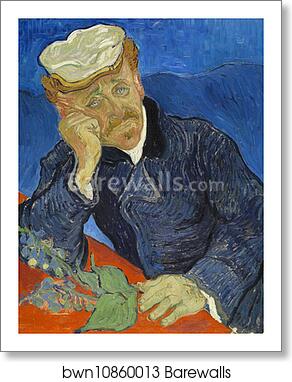 Dr Paul Gachet by Vincent Van Gogh, Art Print