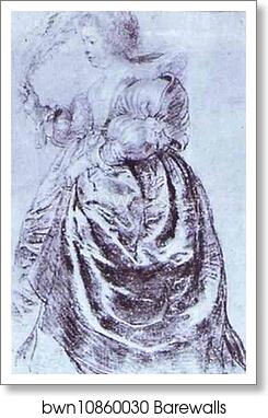 Young Woman with an Ostrich Plum by Peter Paul Rubens, Art Print