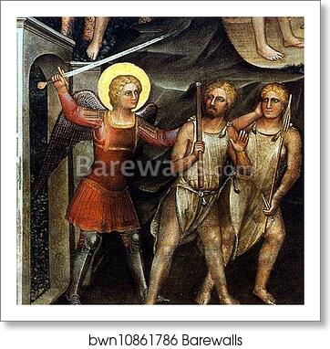 The Expulsion from the Paradise. Dome fresco by Giusto De’ Menabuoi, Art Print The Expulsion from the Paradise. Dome fresco by Giusto De’ Menabuoi, Art Print