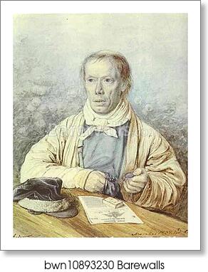 Portrait of A. I. Fedotov, the Artist's Father by Pavel Fedotov, Art Print Portrait of A. I. Fedotov, the Artist's Father by Pavel Fedotov, Art Print