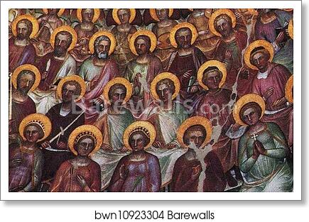 Paradise. Dome frescoes by Giusto De’ Menabuoi, Art Print