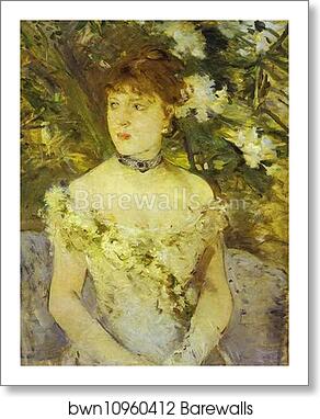 Young Woman in an Evening Dress by Berthe Morisot, Art Print
