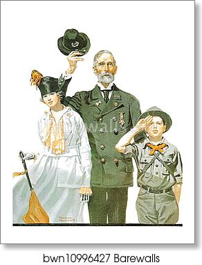 Ready to Serve by Norman Rockwell, Art Print